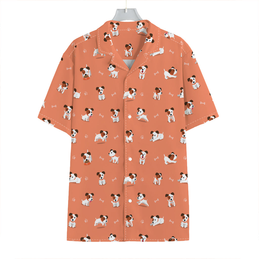 Little Jack Russell Terrier Print Hawaiian Shirt