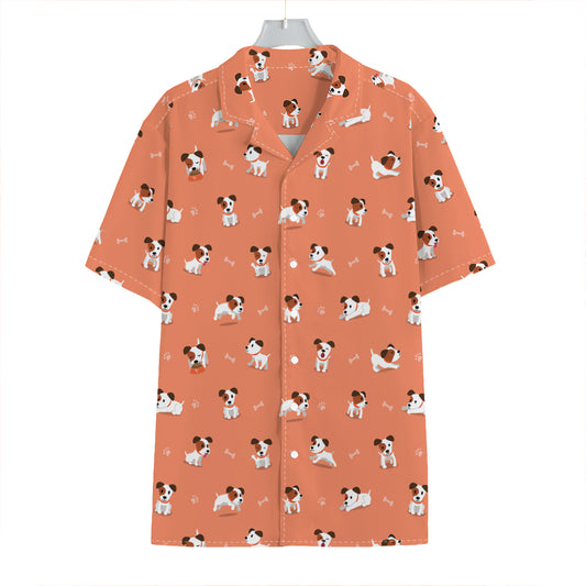 Little Jack Russell Terrier Print Hawaiian Shirt