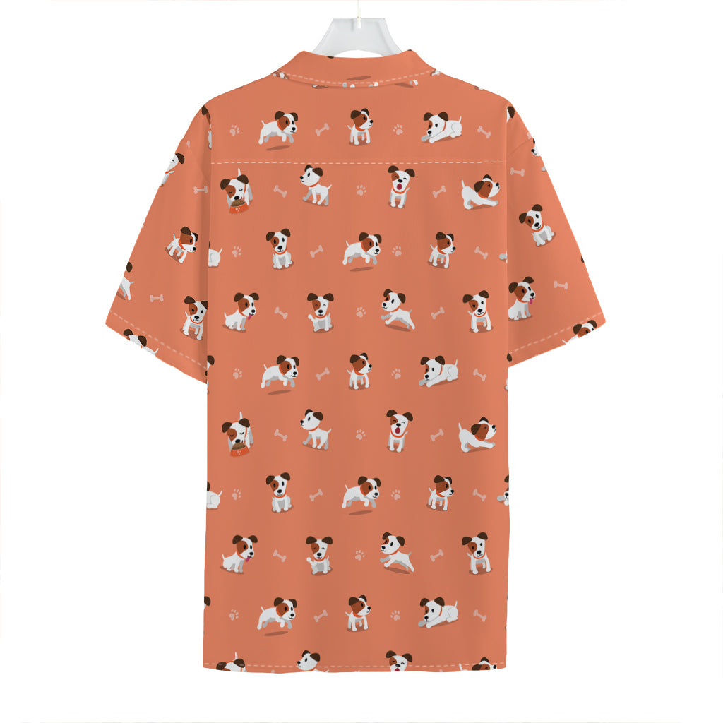 Little Jack Russell Terrier Print Hawaiian Shirt