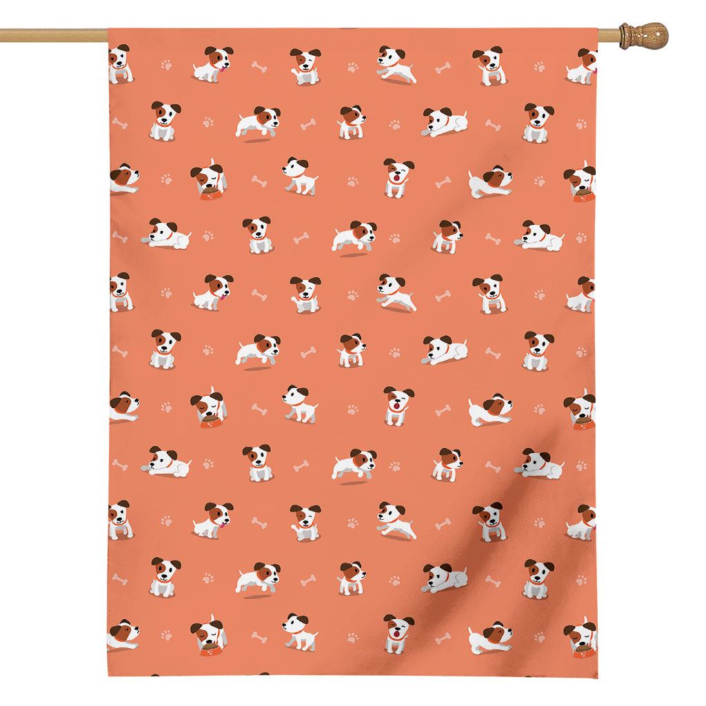 Little Jack Russell Terrier Print House Flag
