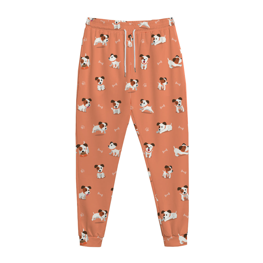Little Jack Russell Terrier Print Jogger Pants