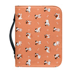 Little Jack Russell Terrier Print Leather Bible Cover