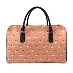 Little Jack Russell Terrier Print Leather Duffle Bag