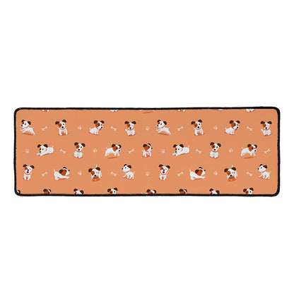 Little Jack Russell Terrier Print Long Kitchen Mat