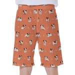 Little Jack Russell Terrier Print Men's Beach Shorts
