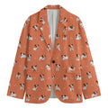 Little Jack Russell Terrier Print Men's Blazer