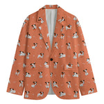 Little Jack Russell Terrier Print Men's Blazer