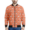 Little Jack Russell Terrier Print Men's Bomber Jacket