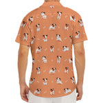 Little Jack Russell Terrier Print Men's Deep V-Neck Shirt