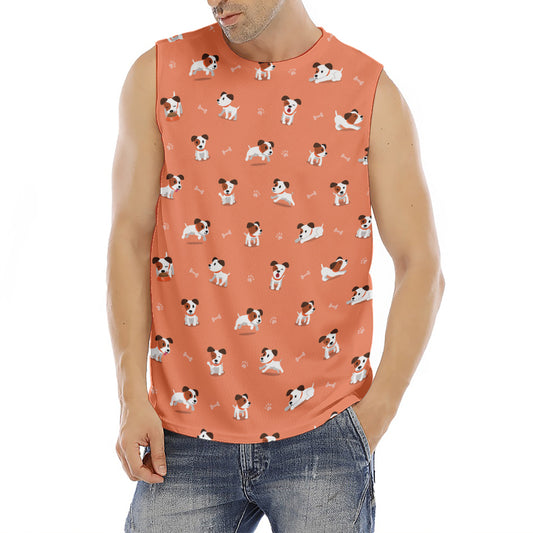 Little Jack Russell Terrier Print Men's Fitness Tank Top