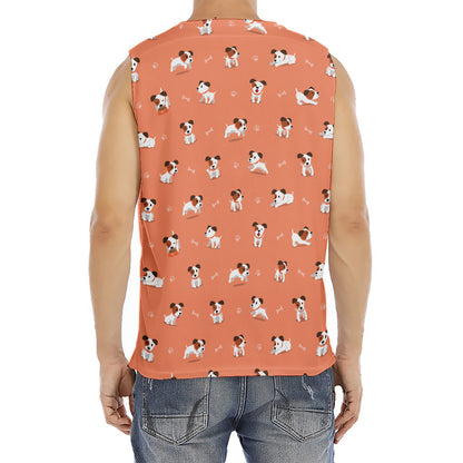 Little Jack Russell Terrier Print Men's Fitness Tank Top