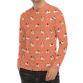 Little Jack Russell Terrier Print Men's Long Sleeve Rash Guard