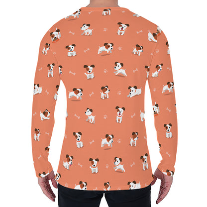 Little Jack Russell Terrier Print Men's Long Sleeve T-Shirt