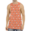 Little Jack Russell Terrier Print Men's Muscle Tank Top