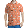 Little Jack Russell Terrier Print Men's Polo Shirt