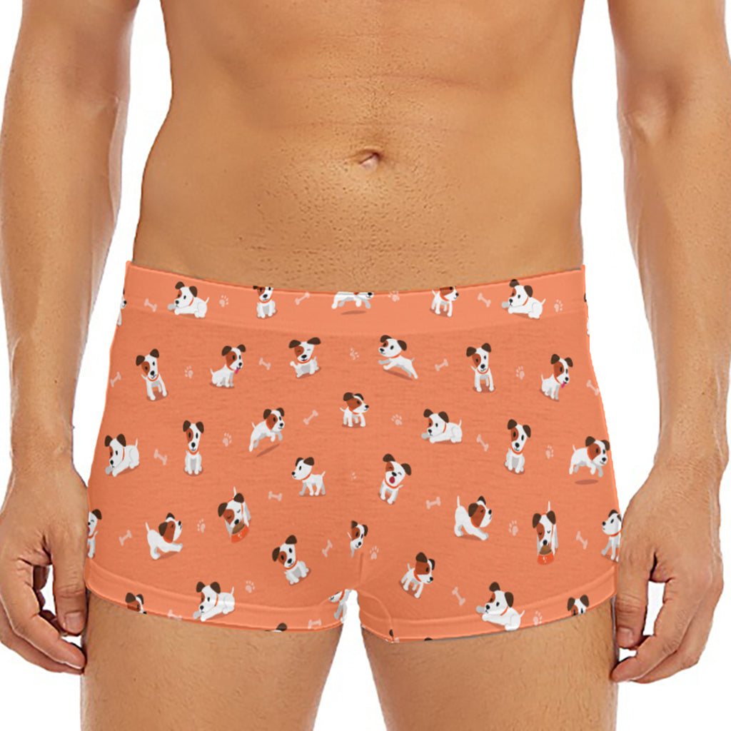 Little Jack Russell Terrier Print Men's Short Boxer Briefs