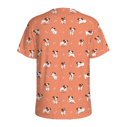Little Jack Russell Terrier Print Men's Sports T-Shirt