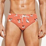 Little Jack Russell Terrier Print Men's Swim Briefs