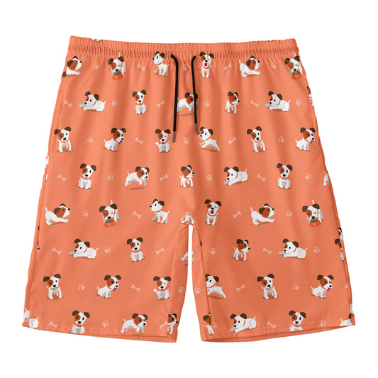 Little Jack Russell Terrier Print Men's Swim Trunks