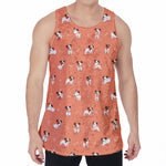Little Jack Russell Terrier Print Men's Velvet Tank Top