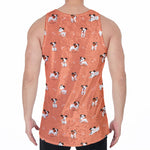 Little Jack Russell Terrier Print Men's Velvet Tank Top