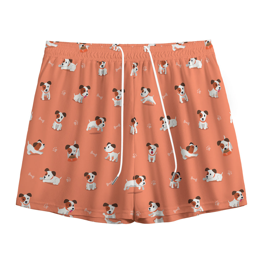 Little Jack Russell Terrier Print Mesh Shorts