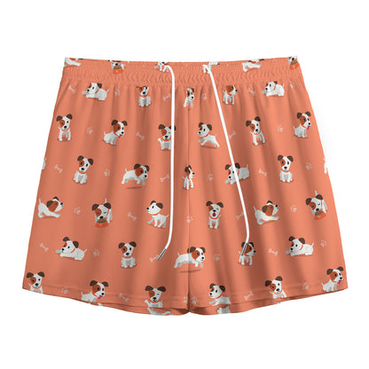 Little Jack Russell Terrier Print Mesh Shorts