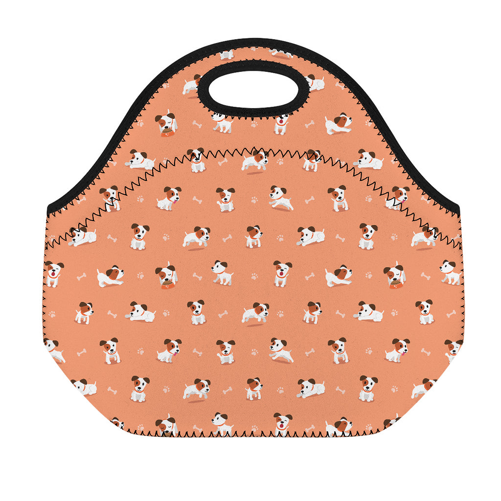 Little Jack Russell Terrier Print Neoprene Lunch Bag