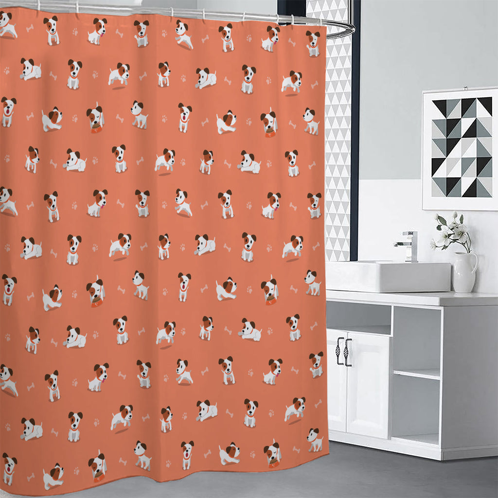 Little Jack Russell Terrier Print Premium Shower Curtain