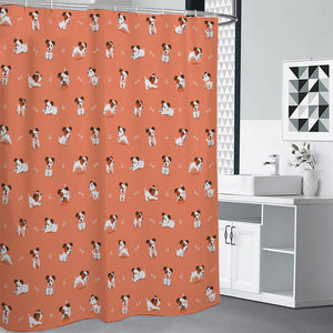 Little Jack Russell Terrier Print Shower Curtain