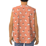 Little Jack Russell Terrier Print Sleeveless Baseball Jersey