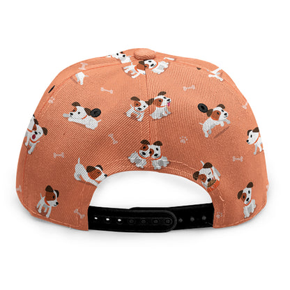 Little Jack Russell Terrier Print Snapback Cap