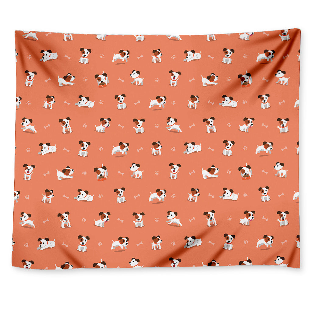 Little Jack Russell Terrier Print Tapestry