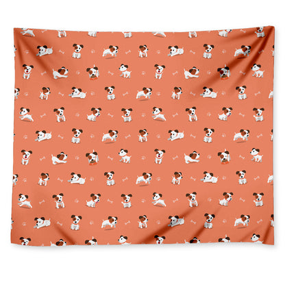 Little Jack Russell Terrier Print Tapestry