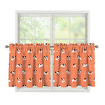 Little Jack Russell Terrier Print Tier Curtains