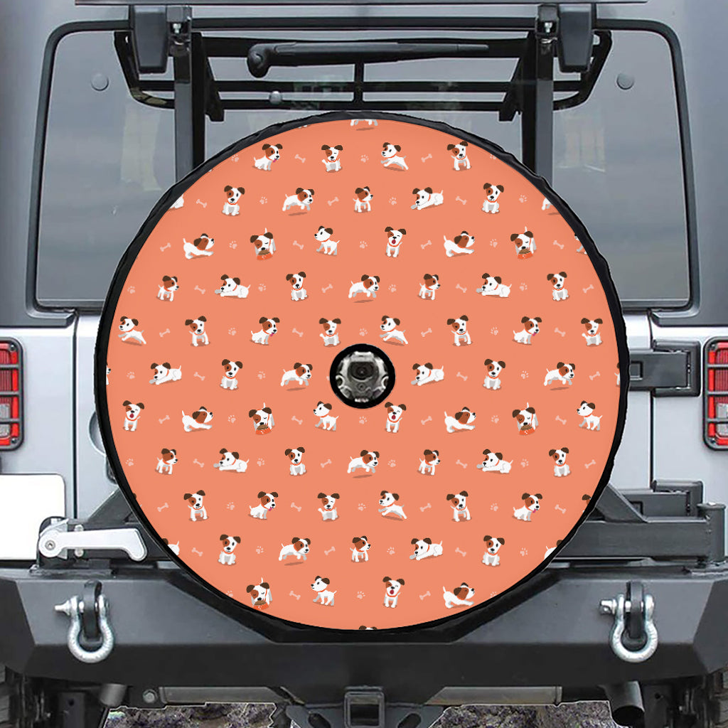 Little Jack Russell Terrier Print Tire Cover With Camera Hole