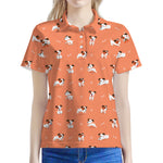 Little Jack Russell Terrier Print Women's Polo Shirt
