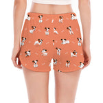 Little Jack Russell Terrier Print Women's Split Running Shorts