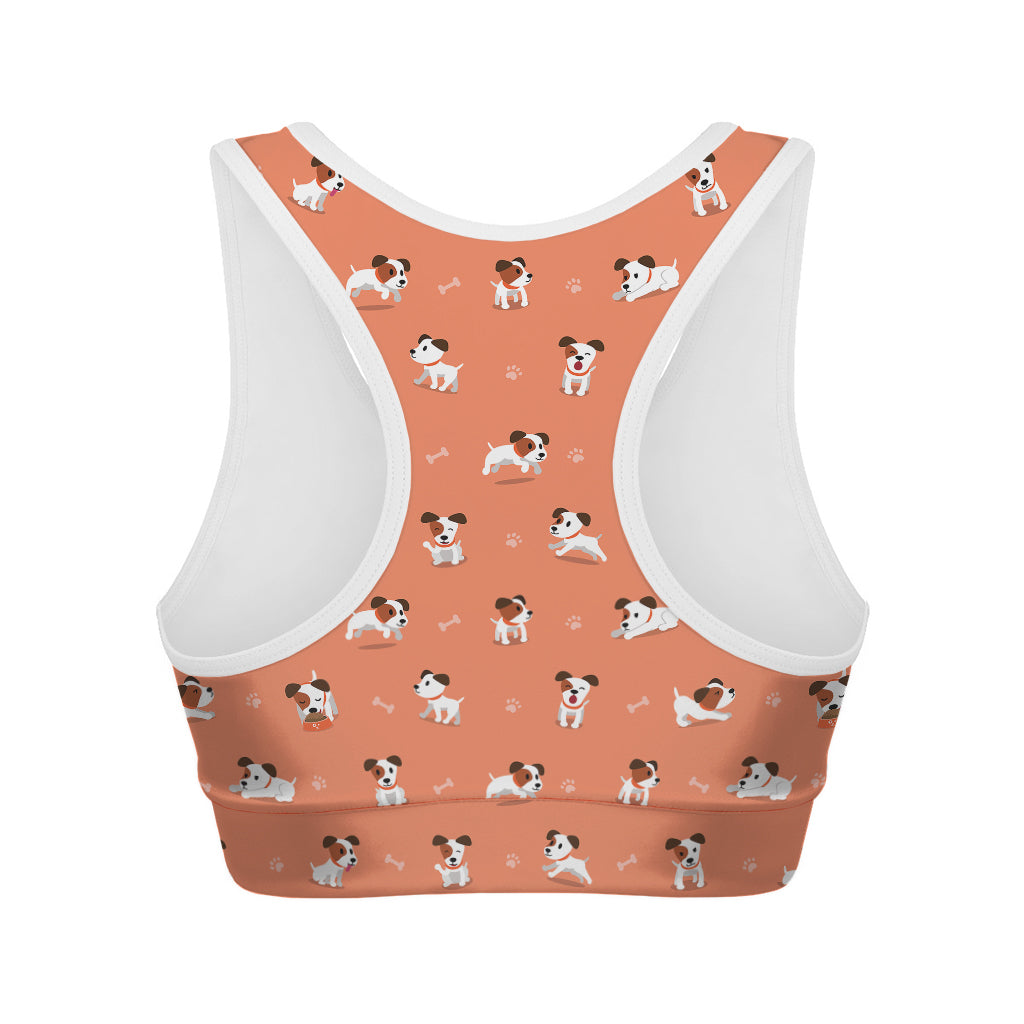 Little Jack Russell Terrier Print Women's Sports Bra