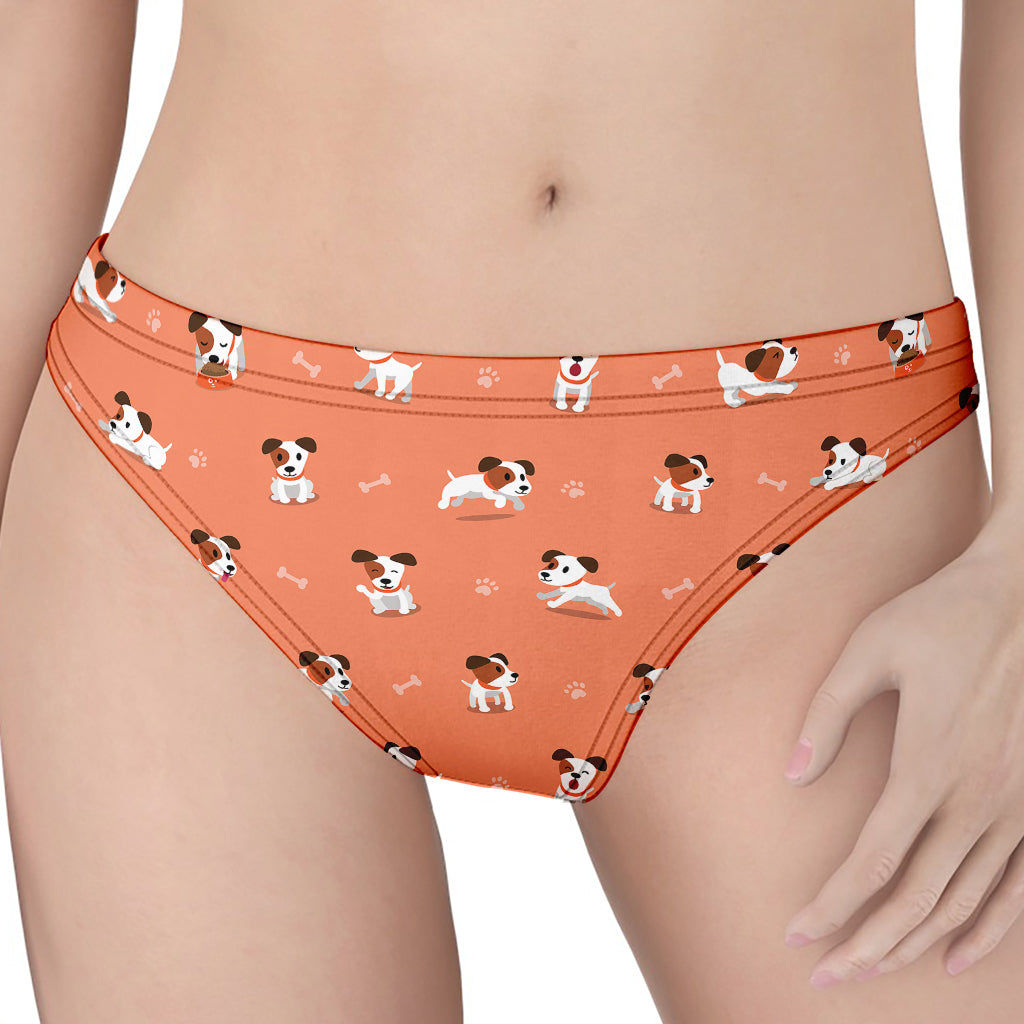 Little Jack Russell Terrier Print Women's Thong