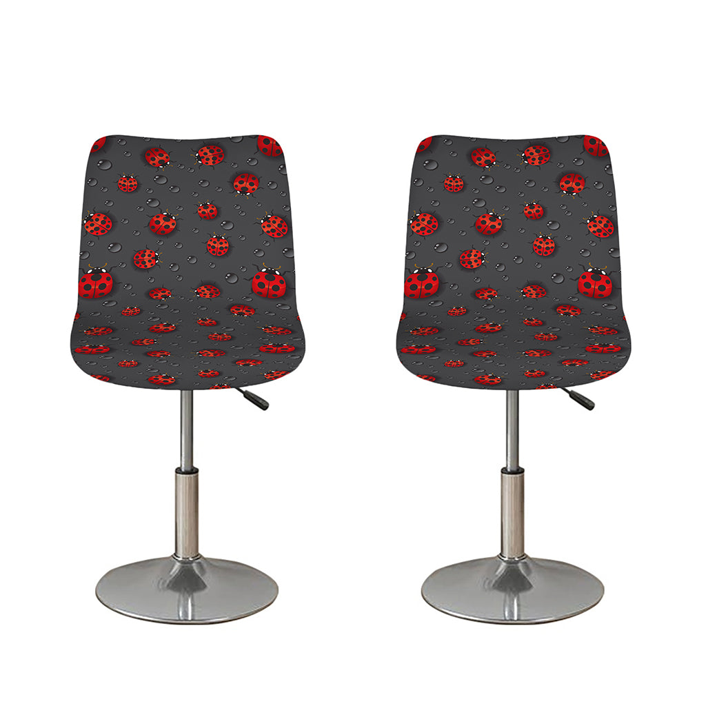 Little Ladybird Pattern Print Bar Stool Covers