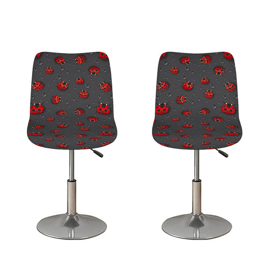 Little Ladybird Pattern Print Bar Stool Covers