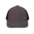 Little Ladybird Pattern Print Black Mesh Trucker Hat