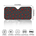 Little Ladybird Pattern Print Car Windshield Sun Shade