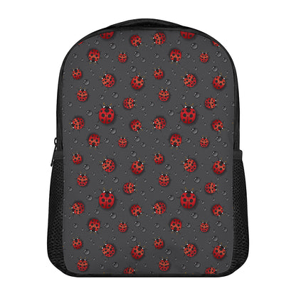 Little Ladybird Pattern Print Casual Backpack