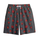 Little Ladybird Pattern Print Cotton Shorts