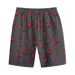 Little Ladybird Pattern Print Cotton Shorts
