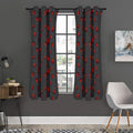 Little Ladybird Pattern Print Grommet Curtain Panels