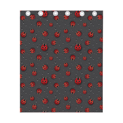 Little Ladybird Pattern Print Curtain