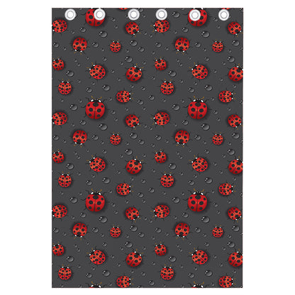 Little Ladybird Pattern Print Curtain